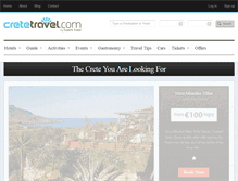 Tablet Screenshot of cretetravel.com